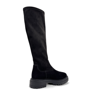 Fiona Lug-Sole Tall Nubuck Boots