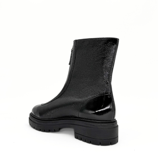 Zorro Patent Leather Booties