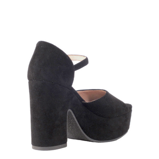 Quill Suede Platform Heels